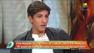 La primera nota periodística del hijo de Carlín Calvo