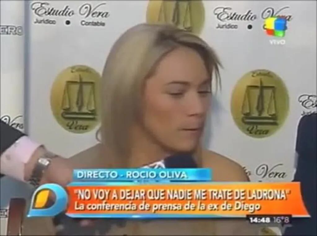 La insólita conferencia de prensa de Rocío Oliva: "No voy a dejar que me traten de incendiaria ni rocha"