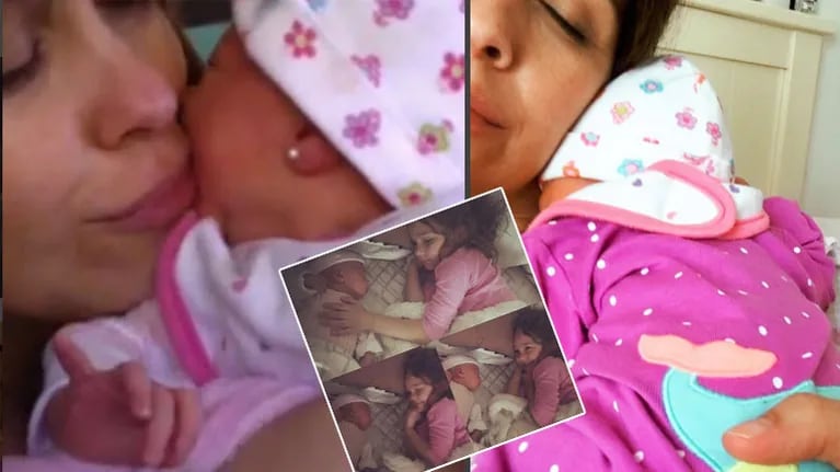 Josefina Pouso, junto a su hija recién nacida (Foto: Instagram)