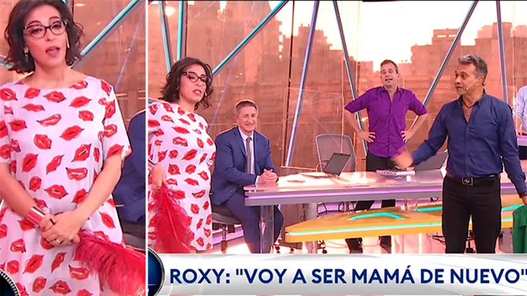 Roxy Vázquez anunció en vivo que está embarazada