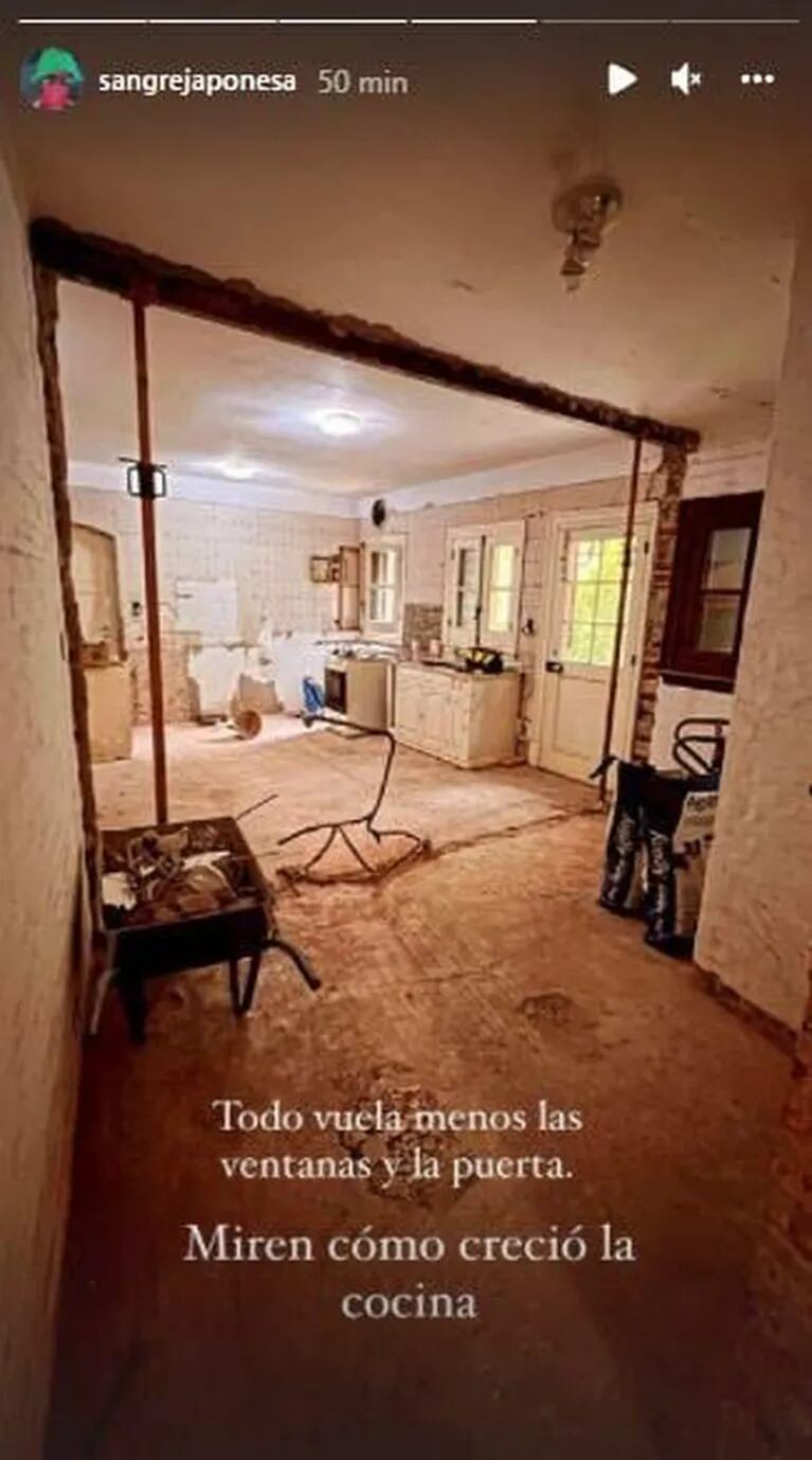 China Suárez mostró cómo continúa la remodelación de su casa nueva, tras separarse de Benjamín Vicuña: "Va tomando forma"