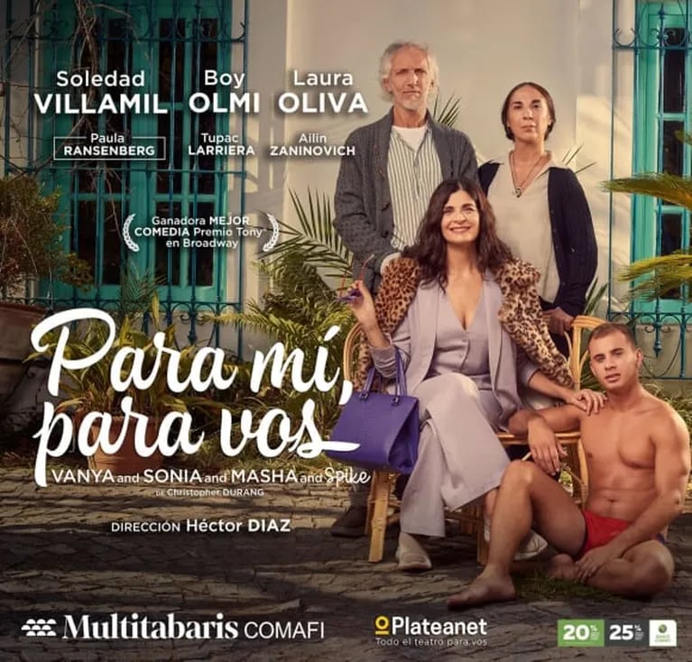  Soledad Villamil vuelve al teatro con Para mí, para vos: fecha de estreno y cómo comprar las entradas