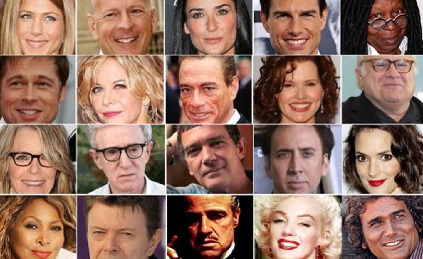 Los verdaderos nombres de 20 estrellas de Hollywood. (Foto: Web)