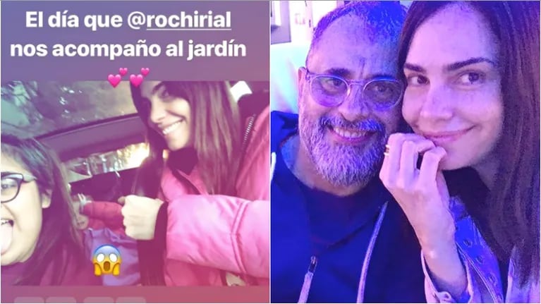 La foto de la hija de Romina Pereiro y la hija de Rial juntas (Fotos: Captura de Instagram Stories e Instagram)