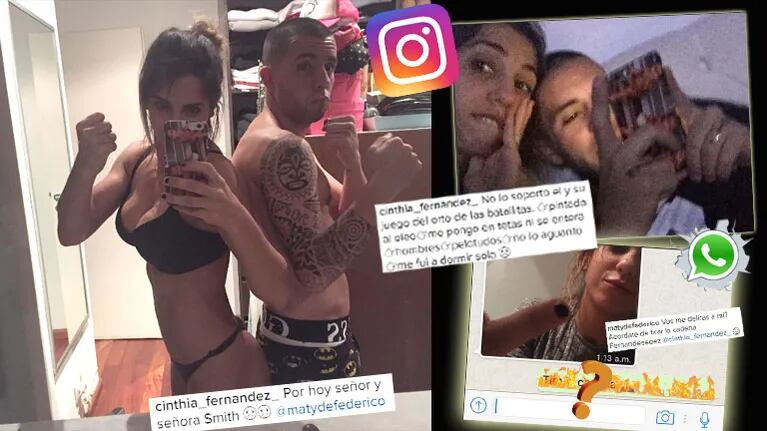 El divertido reclamito marital de Cinthia Fernández a Matías Defederico. (Foto: Instagram)