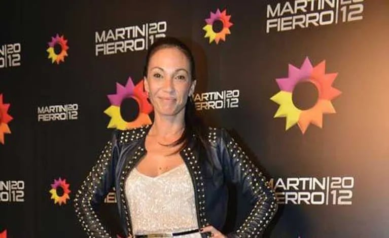 Ernestina Pais en los Martín Fierro 2012.