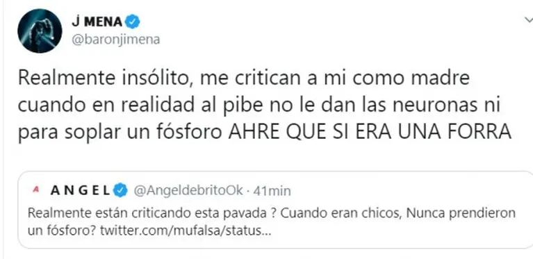 Jimena Barón, irónica tras ser criticada por jugar con fuego con Momo: "Al pibe no le dan las neuronas ni para soplar un fósforo"