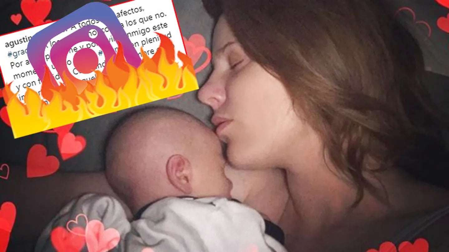 La tierna foto de Agustina Kämpfer con su bebé y un palito para los que la agreden en las redes: A aquellos que...