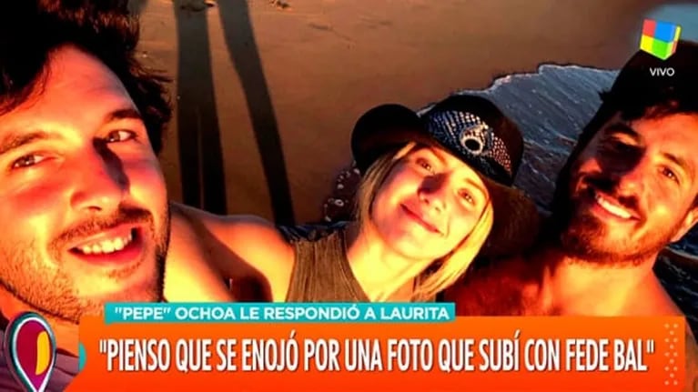 Pepe Ochoa contó el motivo del fin de su amistad con Laurita: "Se enojó cuando subí una foto nuestra con Fede"