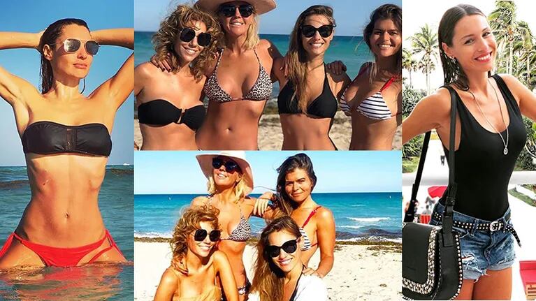 El álbum íntimo de las divertidas vacaciones de Pampita con amigas: lomazos y relax en Miami