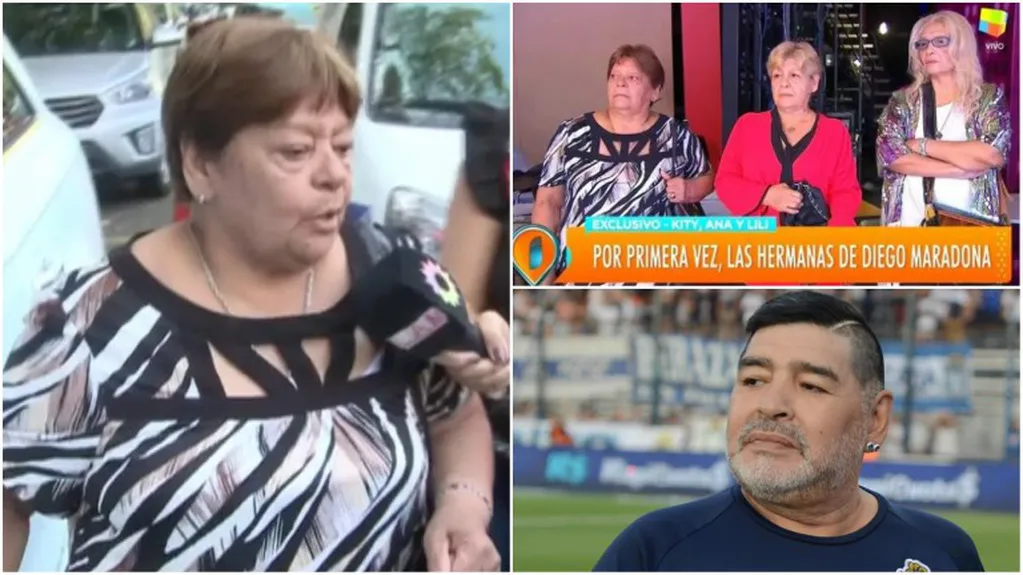 La hermana de Maradona y el motivo por el que visitó Intrusos dos años atrás: "Nos mandó Diego porque estaba abandonado"