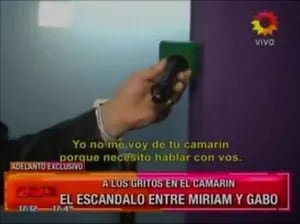 Escándalo en la grabación de ShowMatch entre Miriam Lanzoni y Gabo Usandivaras: "¡Sos una psicópata!"