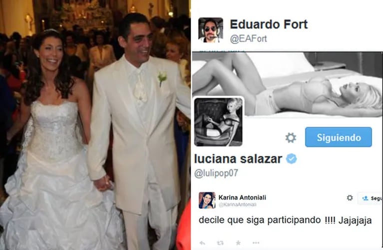 Eduardo Fort separado de Karina Antoniali y siguiendo a Luciana Salazar... en Twitter. (Foto: Web)