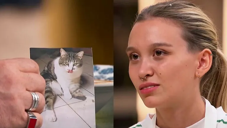La reacción de una participante de MasterChef cuando le falló el plato con la foto de su gato: "No te traigo más"