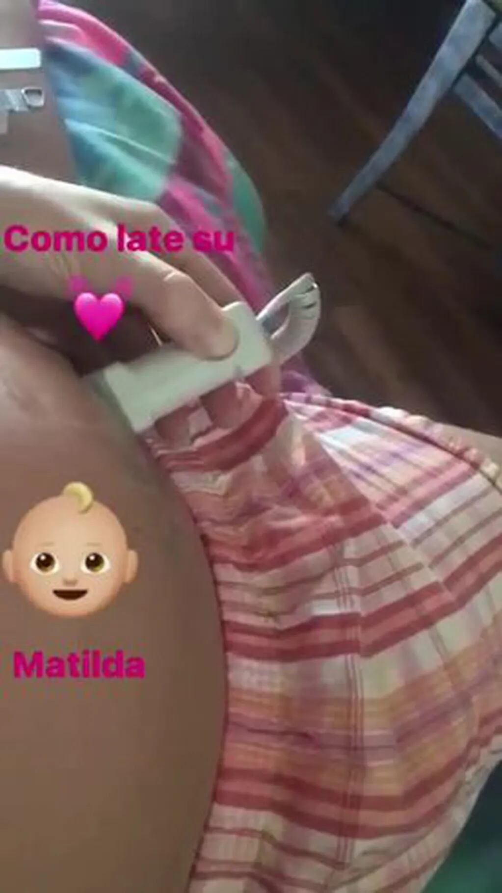 Luciana Salazar compartió un video del latido del corazón de Matilda