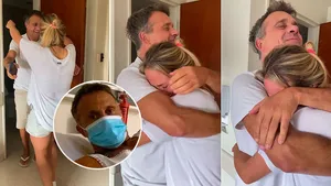 El emotivo reencuentro de Sergio Lapegüe con su hija, tras 21 días internado por covid