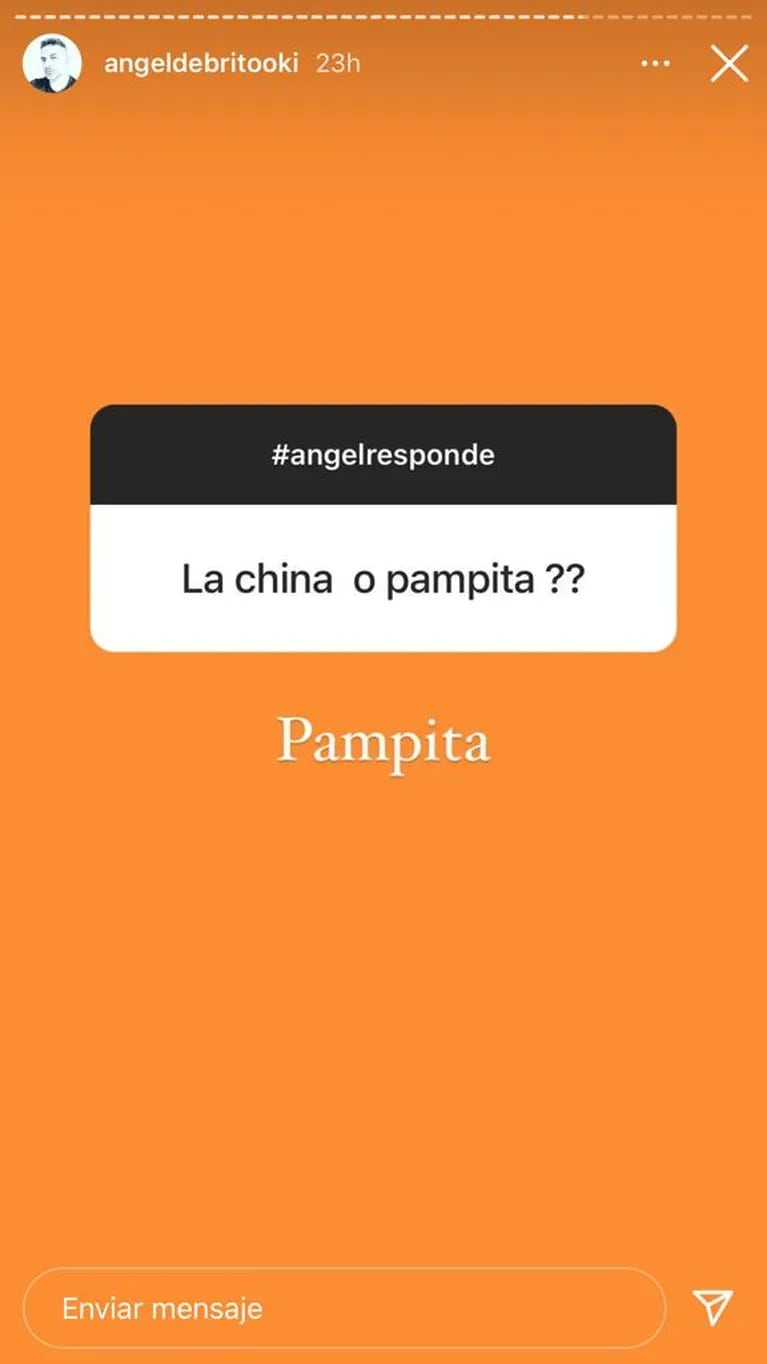 Ángel de Brito reveló a quién prefiere entre Pampita  y China Suárez: "Pampita" 