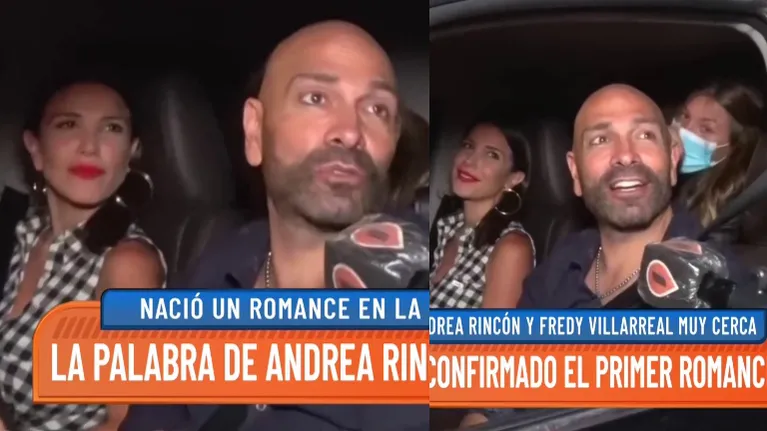 Encontraron infraganti a Fredy Villarreal y Andrea Rincón, juntos en el auto: "Estamos yendo a comer"