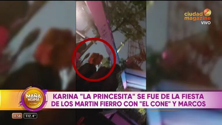 Aseguran que Karina La Princesita se fue con El Conejo después de los Martín Fierro 2023: las imágenes