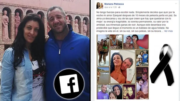 El doloroso momento de Mariana Petracca, la ex Cuestión de Peso, por la muerte de su novio. (Foto: Web)