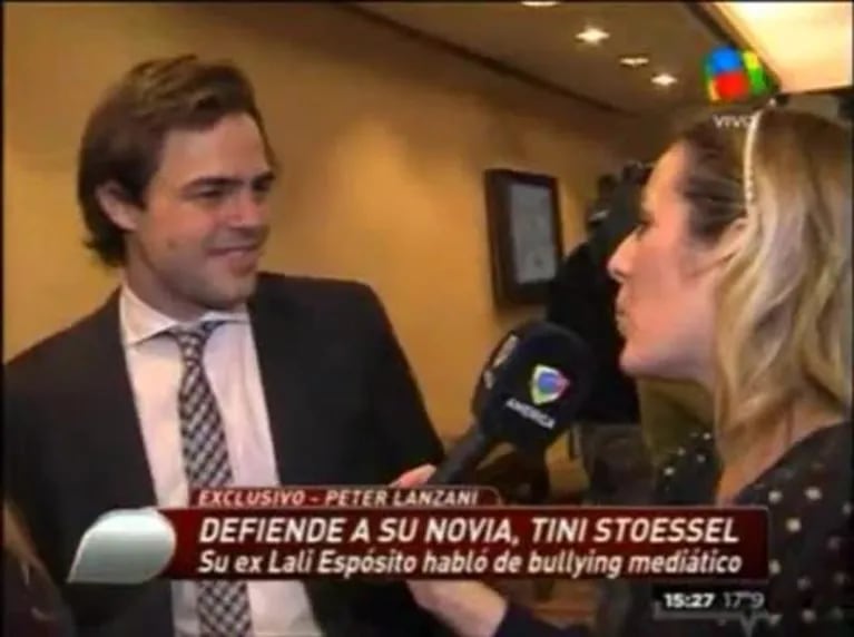 Peter Lanzani, tras cruzarse con Lali Espósito por el bullying mediático a Violetta: "Ella dio su opinión, no discutimos"