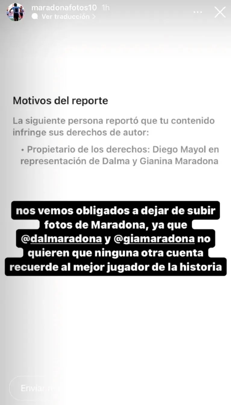 Fuertísimo descargo de Dalma tras la polémica prohibición de homenajes a Diego Maradona