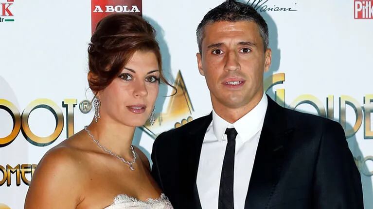Alessia Rossi y Hernán Crespo se separaron tras 18 años juntos. (Foto: AFP)