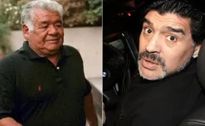Vuelo de urgencia: Diego Maradona regresa al país tras la internación de su padre (Foto: Web)