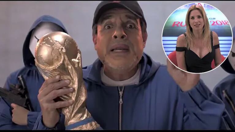 Martín Bossi se disfrazó de Maradona para su parodia futbolística de La casa de papel. (Foto: YouTube)